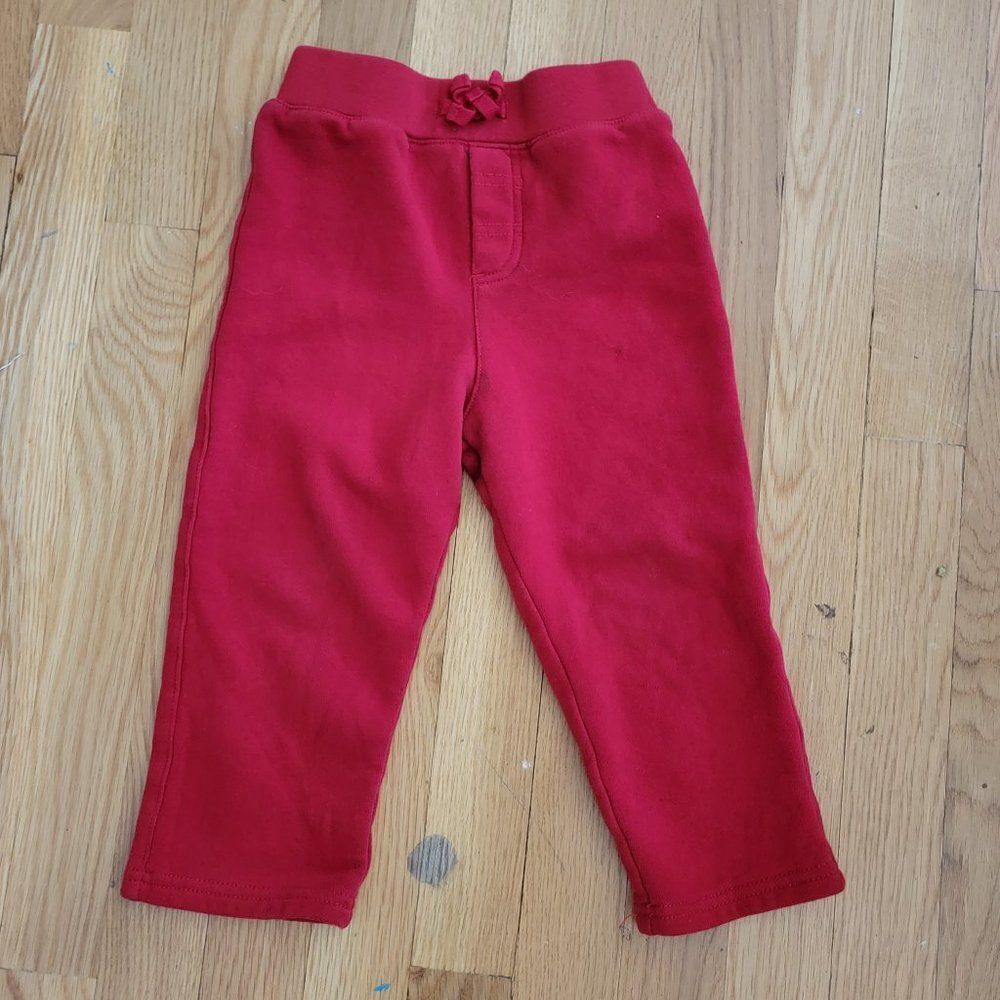 Polo By Ralph Lauren Toddlers Kids Red  Comfort Sweatpants Size 24M